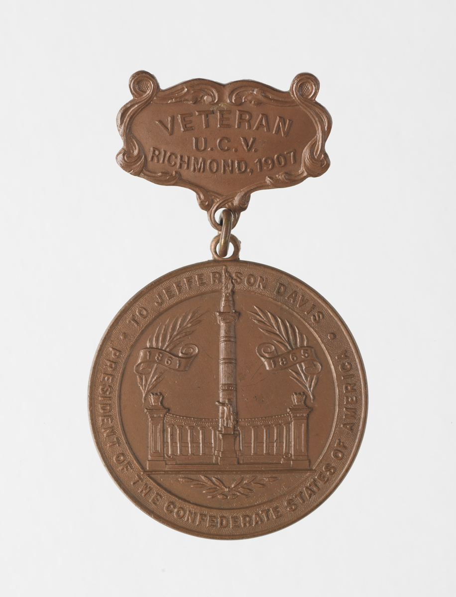 United Confederate Veteran reunion badge, 1906–1932, 1966.19
