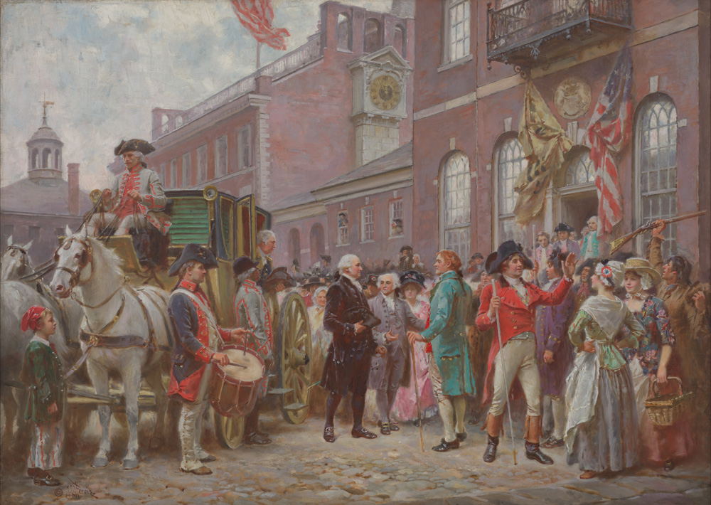 Washington’s Inauguration at Independence Hall, 1793
