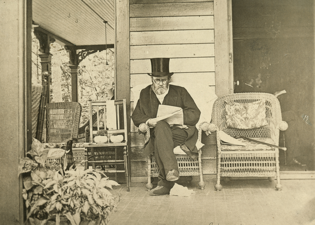 Grant on the Porch at Mount MacGregor Four Days Before His Death, 1885