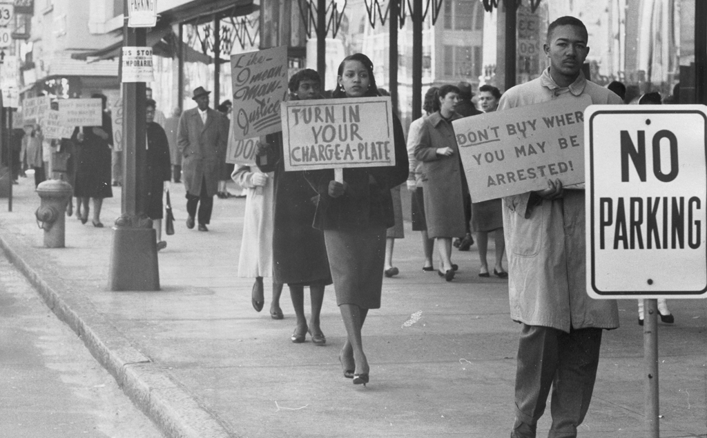 Protesting department stores in Richmond, 1960