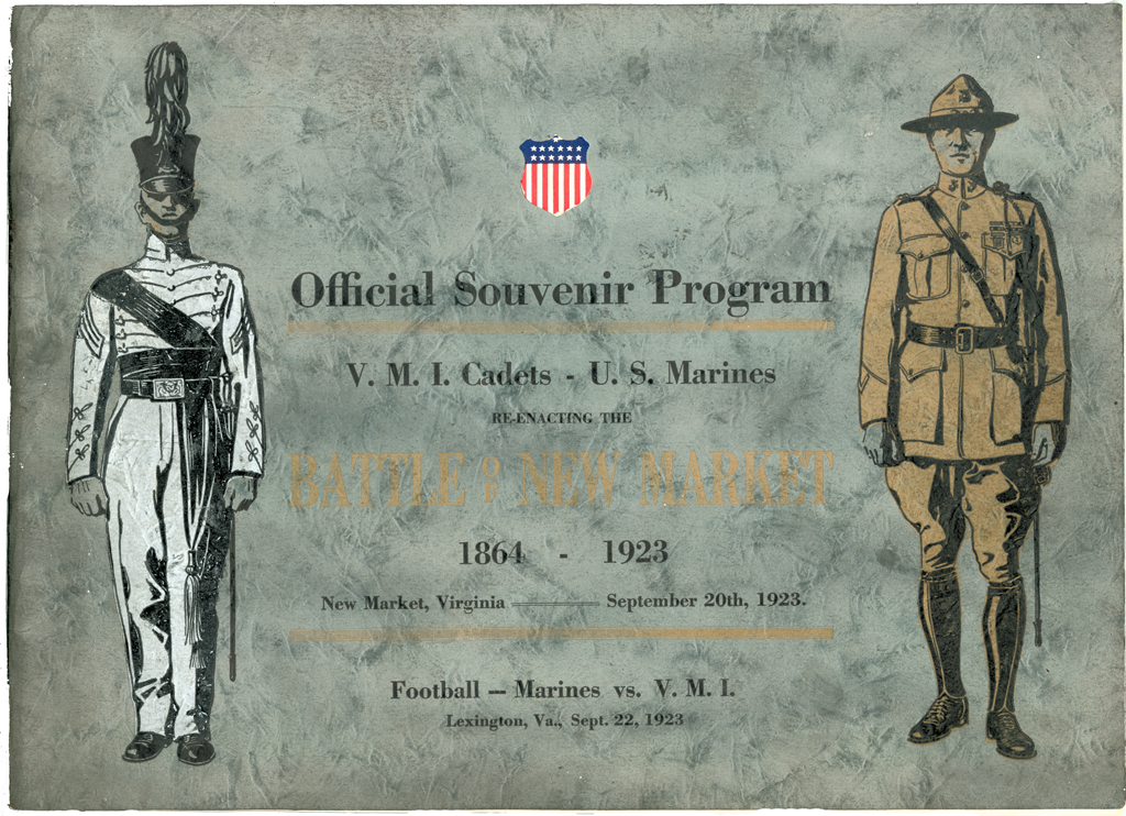 Program, V.M.I. Cadets versus U.S. Marines in football, 1923