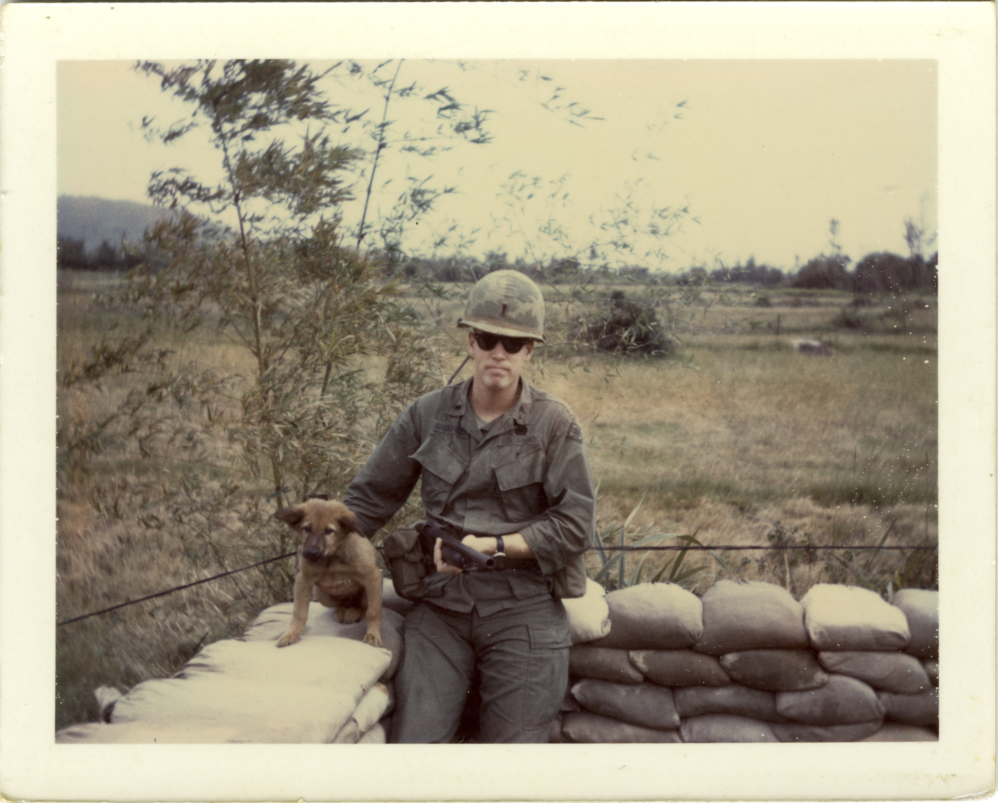 A series of 3 pet dogs brought Lt. Rasmussen a bit of normalcy and joy during his year in Vietnam. ‘Nathaniel’ is pictured here.