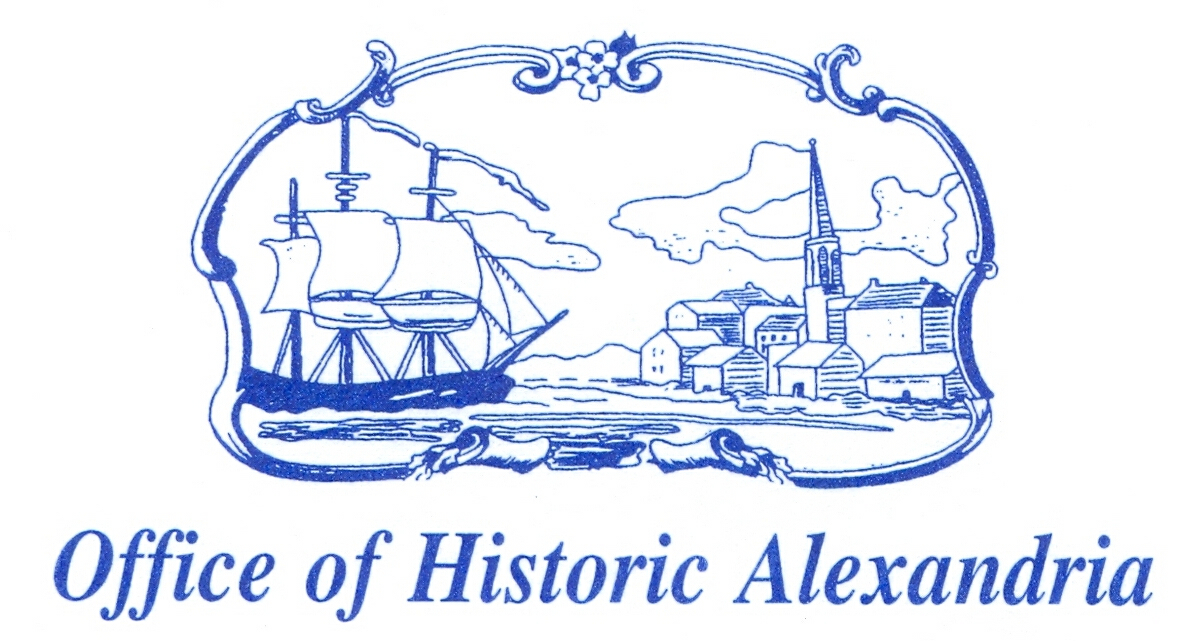 Office of Historic Alexandria logo with ship and town