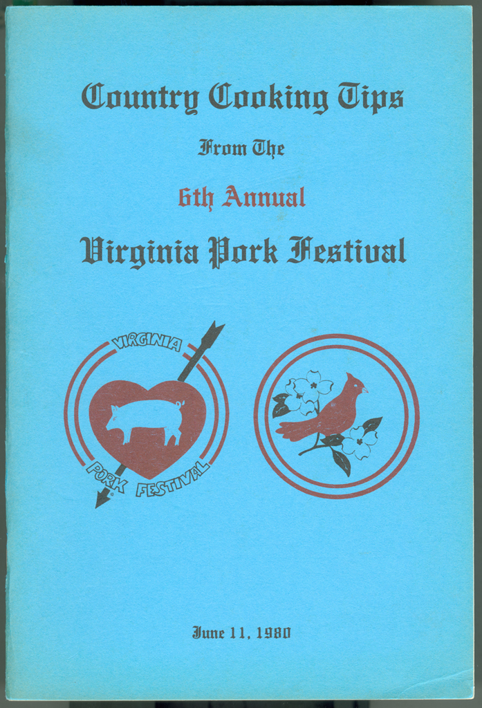 Country Cooking Tips booklet from the 6th Annual Virginia Pork Festival