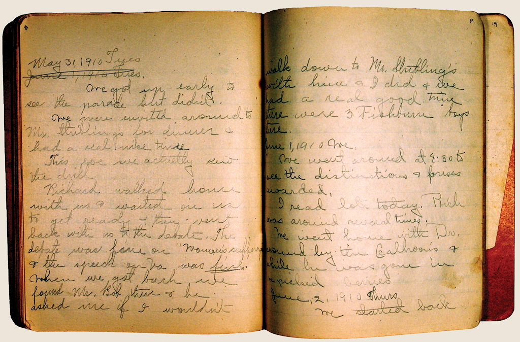 Diary, 1909–10, of Helen Blackwood Patterson Gilkerson