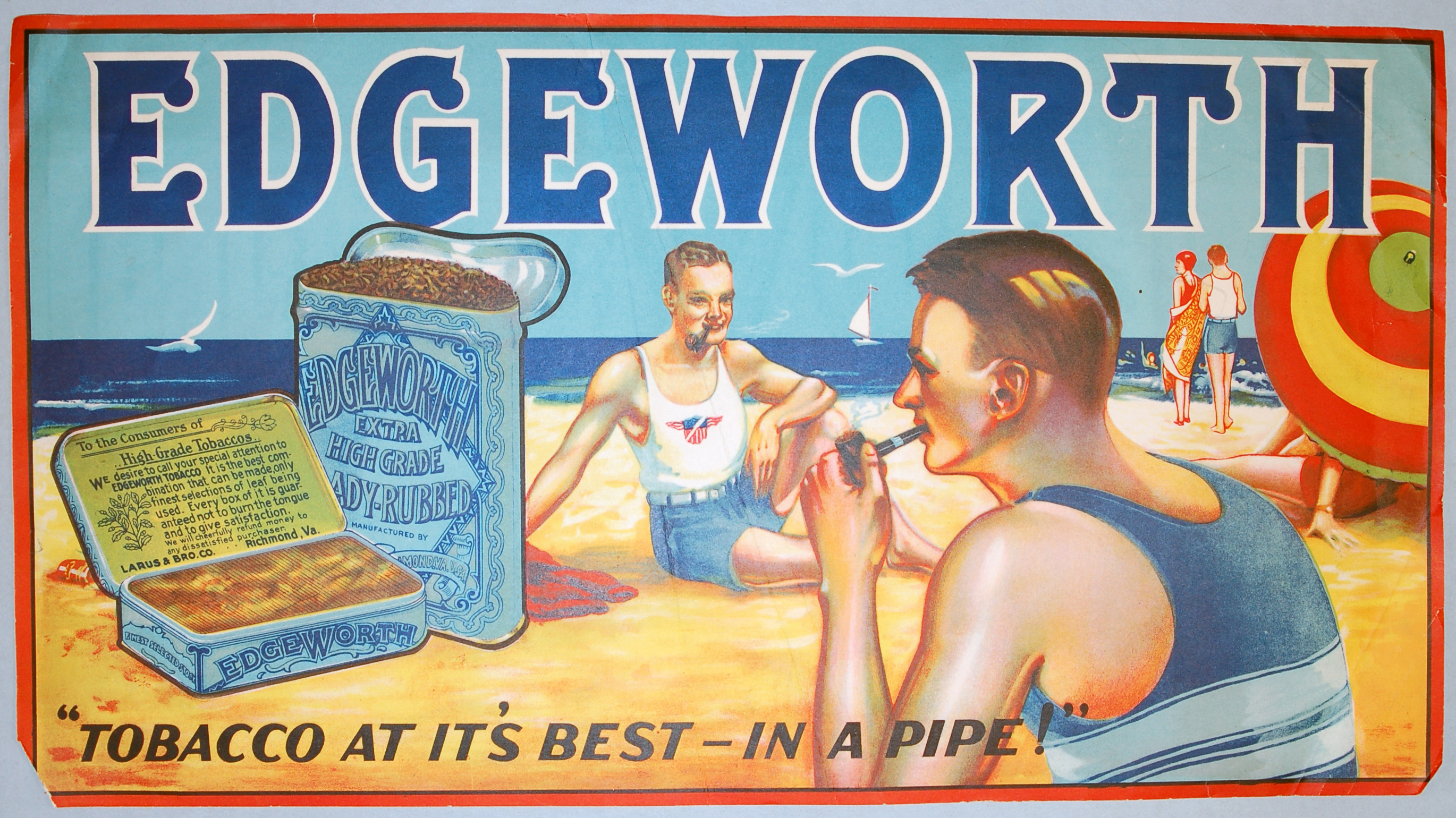 Edgeworth tobacco advertisement