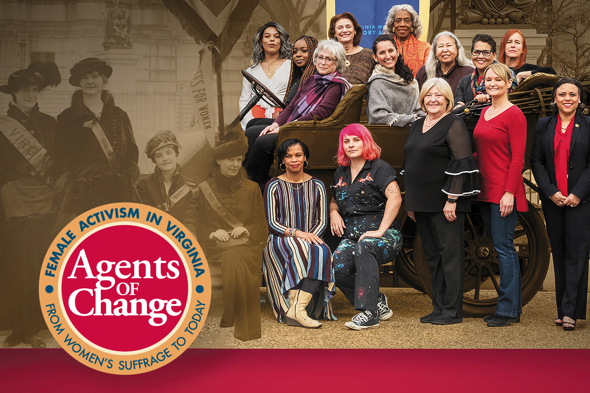 Agents of Change photo blend of historic women with modern women