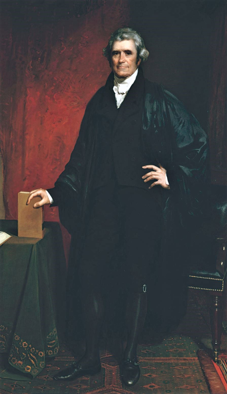 Chief Justice Marshall (1755-1835) oil on canvas by Chester Harding