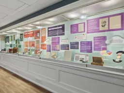 Commonwealth Kids A display case with artifacts related to kids in Virginia history