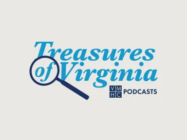 Treasures of Virginia - VMHC Podcast Treasures of Virginia - VMHC Podcasts logo with magnifying glass icon