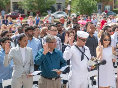 New citizens get sworn in at the annual ceremony at the VMHC