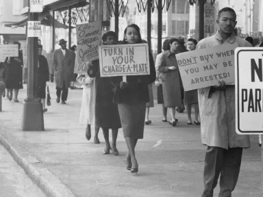 Protesting department stores in Richmond, 1960