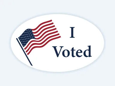 I Voted I Voted Sticker