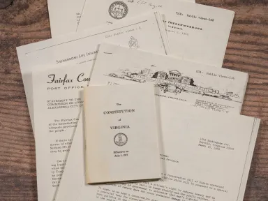 Assorted letters and documents on a table 