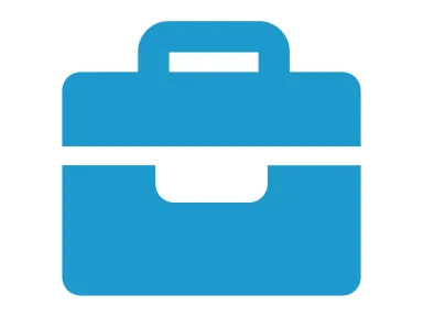 An icon of a blue briefcase