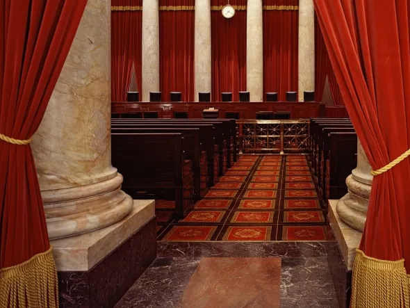 Interior of Supreme Court of the United States