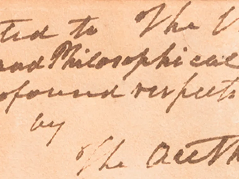 John Marshall’s inscription inside The Life of George Washington book