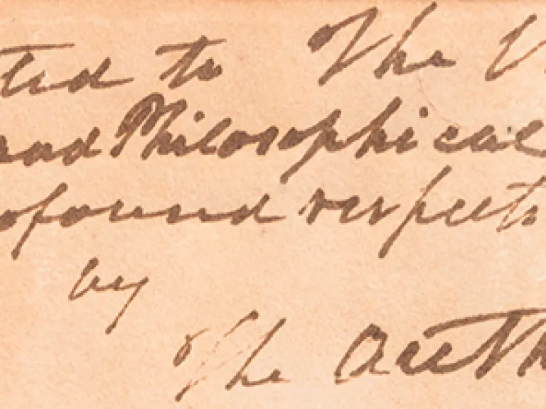 A Connected Legacy John Marshall’s inscription inside The Life of George Washington book