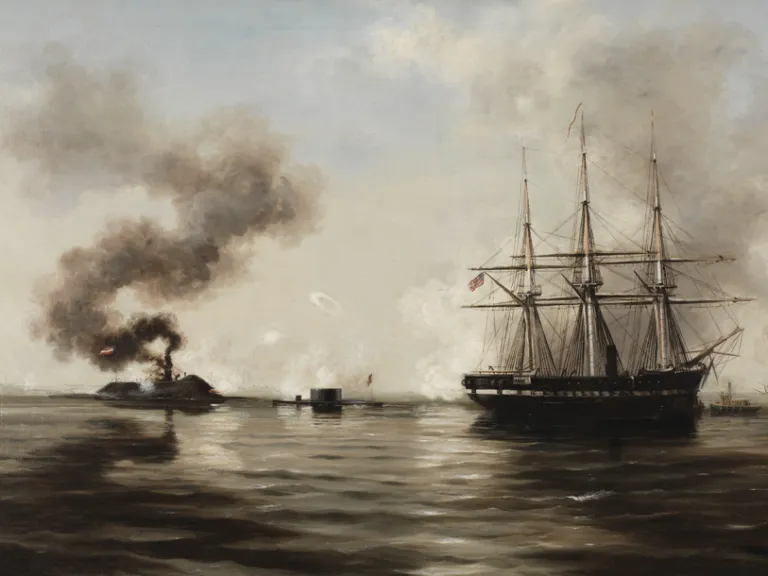 The Battle Between the Monitor and the Merrimac The Battle Between the Monitor and the Merrimac