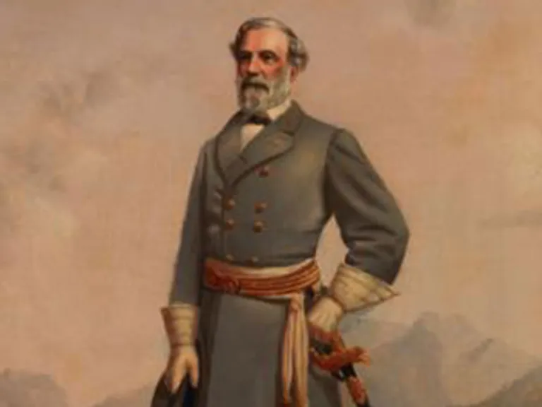 Robert E. Lee A painting of Robert E. Lee in military dress