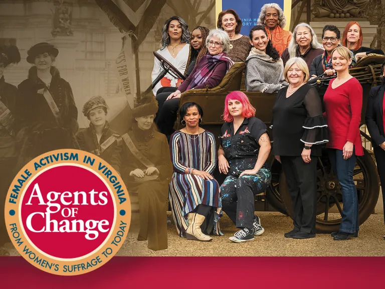 Agents of Change photo blend of historic women with modern women
