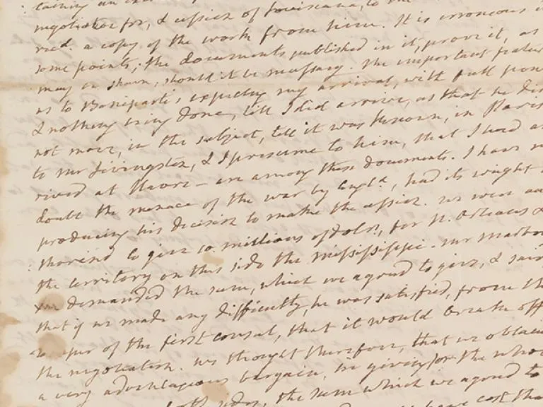 Letter of James Monroe to George Graham