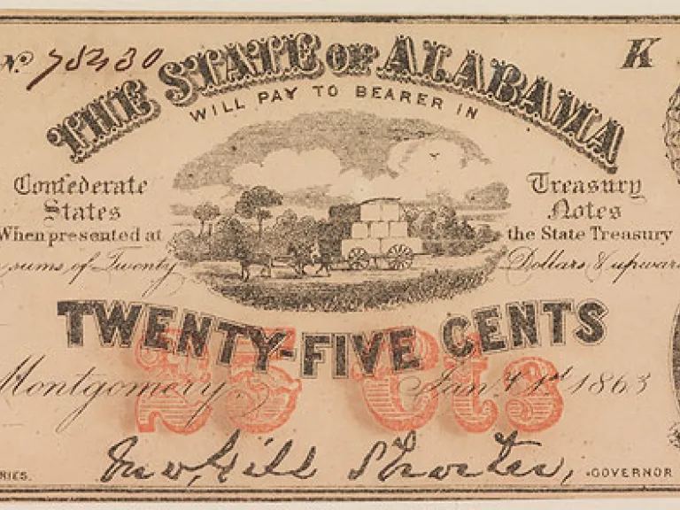 Alabama Twenty-Five Cent Note