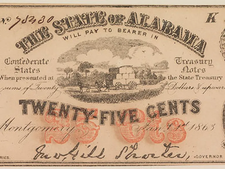 Why Richmond? Alabama Twenty-Five Cent Note
