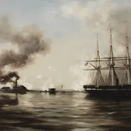 The Battle Between the Monitor and the Merrimac The Battle Between the Monitor and the Merrimac