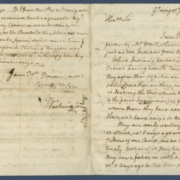 Letter from George Washington to Governor Robert Dinwiddie (Front) Letter from George Washington to Governor Robert Dinwiddie (Front)