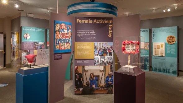 A photograph of the Agents of Change Exhibition