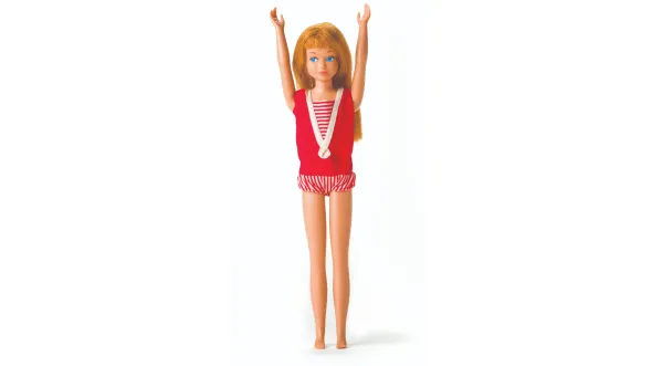 A color photograph of Barbie