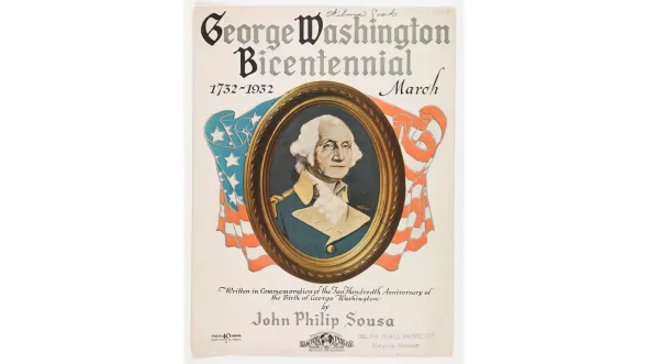 Sheet Music for "George Washington Bicentennial March"