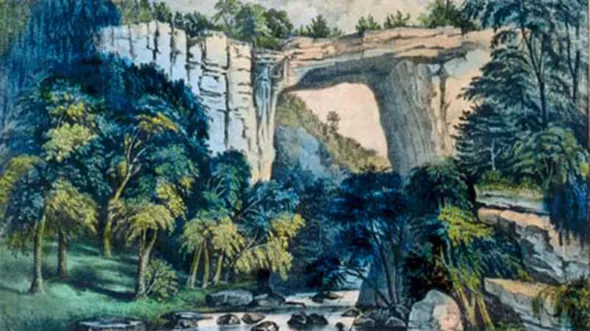 An illustration of Natural Bridge