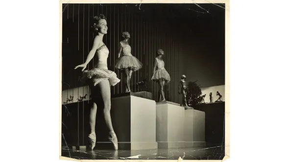 Student of Julia Mildred Harper in Degas exhibit