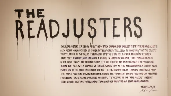 The artist Noah Scalin's reflection about his mural, The Readjusters