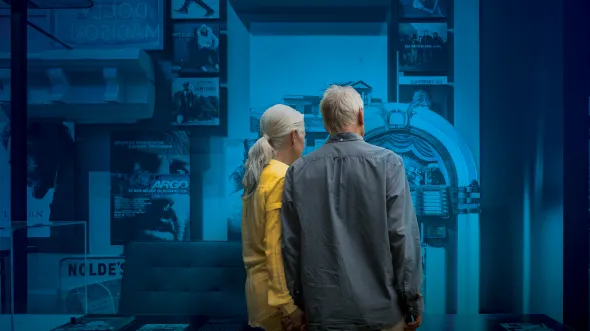 Your History Museum, Your Story A couple look at artifacts in a gallery