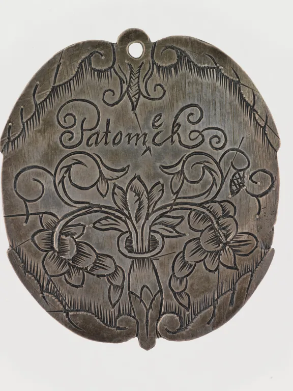 Indian badge, about 1662 (Back)