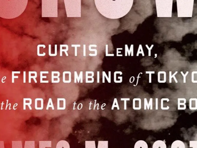 Words on a red and black background: Curtis LeMay, the Firebombing of Tokyo, and the Road to the Atomic Bomb