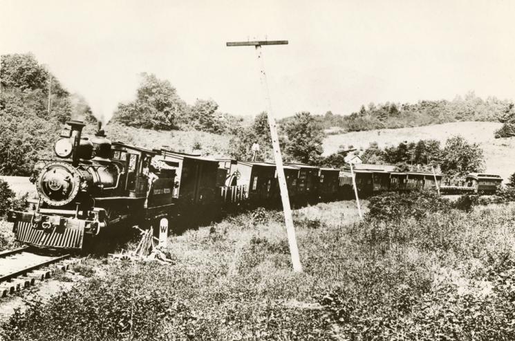Railroad train, Shenandoah Valley, 1892 