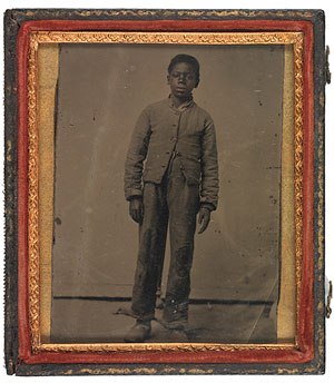 Young African American in Confederate Uniform, c. 1861–65 (Pamplin Historical Park & The National Museum of the Civil War Soldier) Young Black American Boy in Confederate Uniform, c. 1861–65